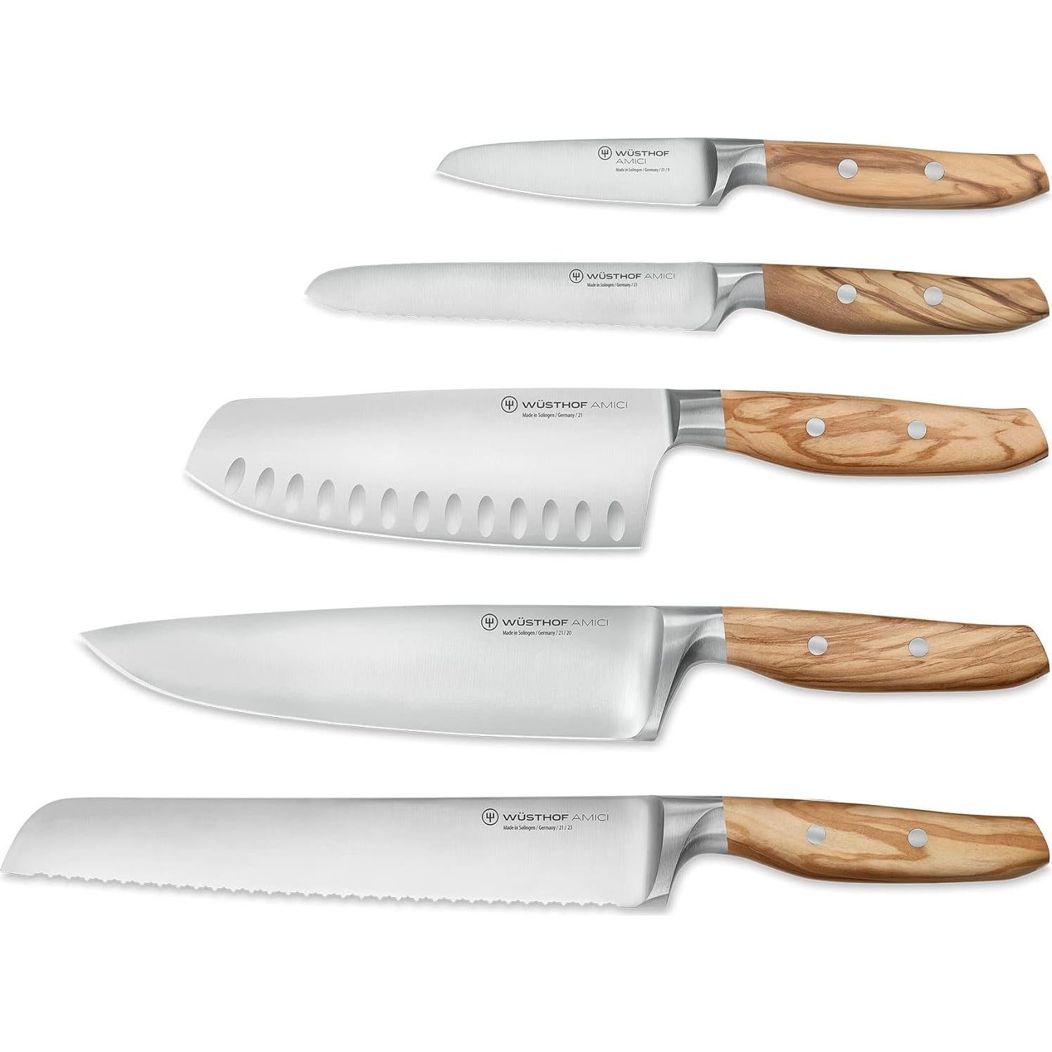 Juego de Cuchillos Wüsthof Amici 6 Piezas con Bloque