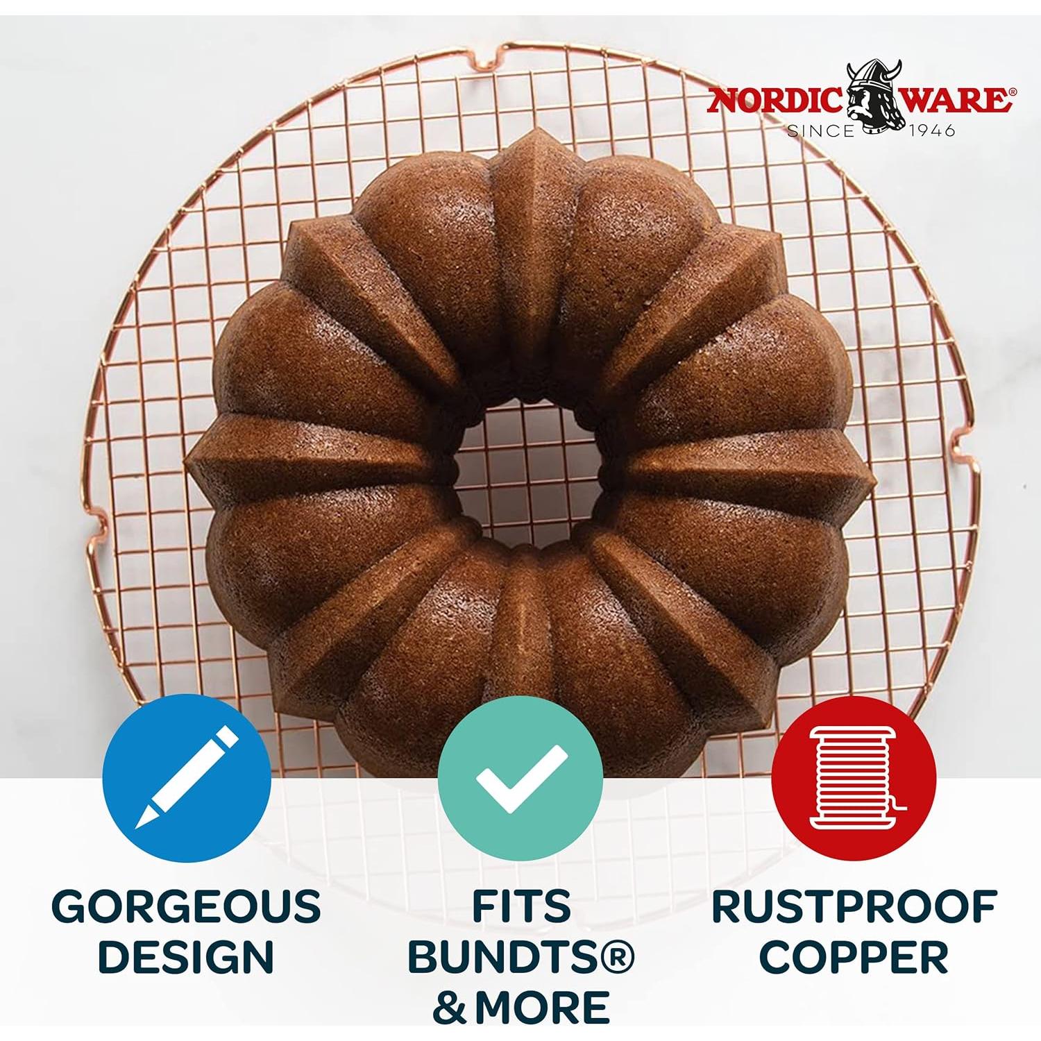 Rejilla de Enfriamiento Redonda Nordic Ware 33 cm Cobre