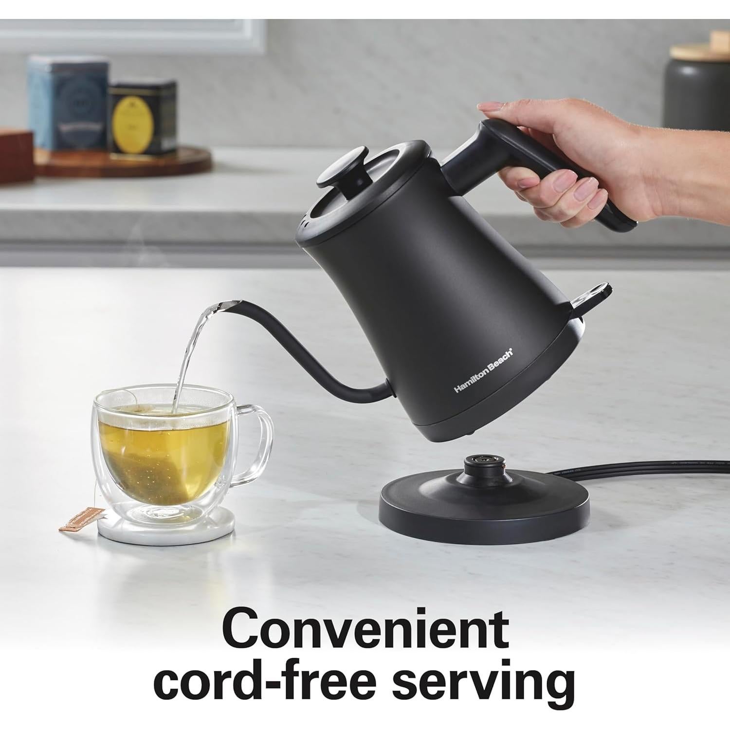 Hervidor Eléctrico Compacto Hamilton Beach 0.6L Pico de Ganso