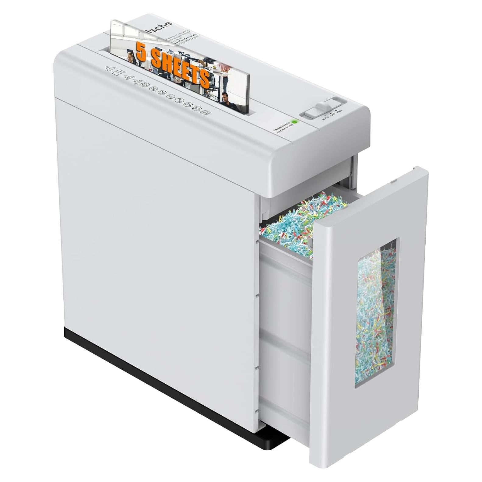 Destructora de papel micro corte Suntiko C516 5 hojas 10L