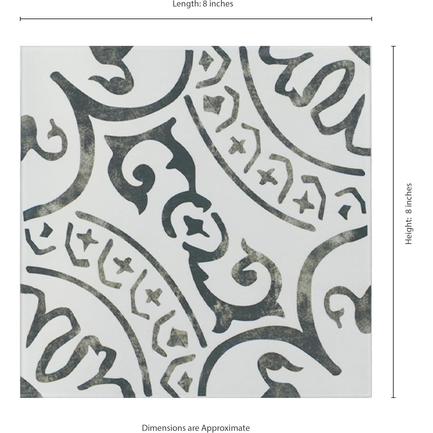 Azulejo de Porcelana Esmaltado MSI La Paloma 20x20 cm Mate