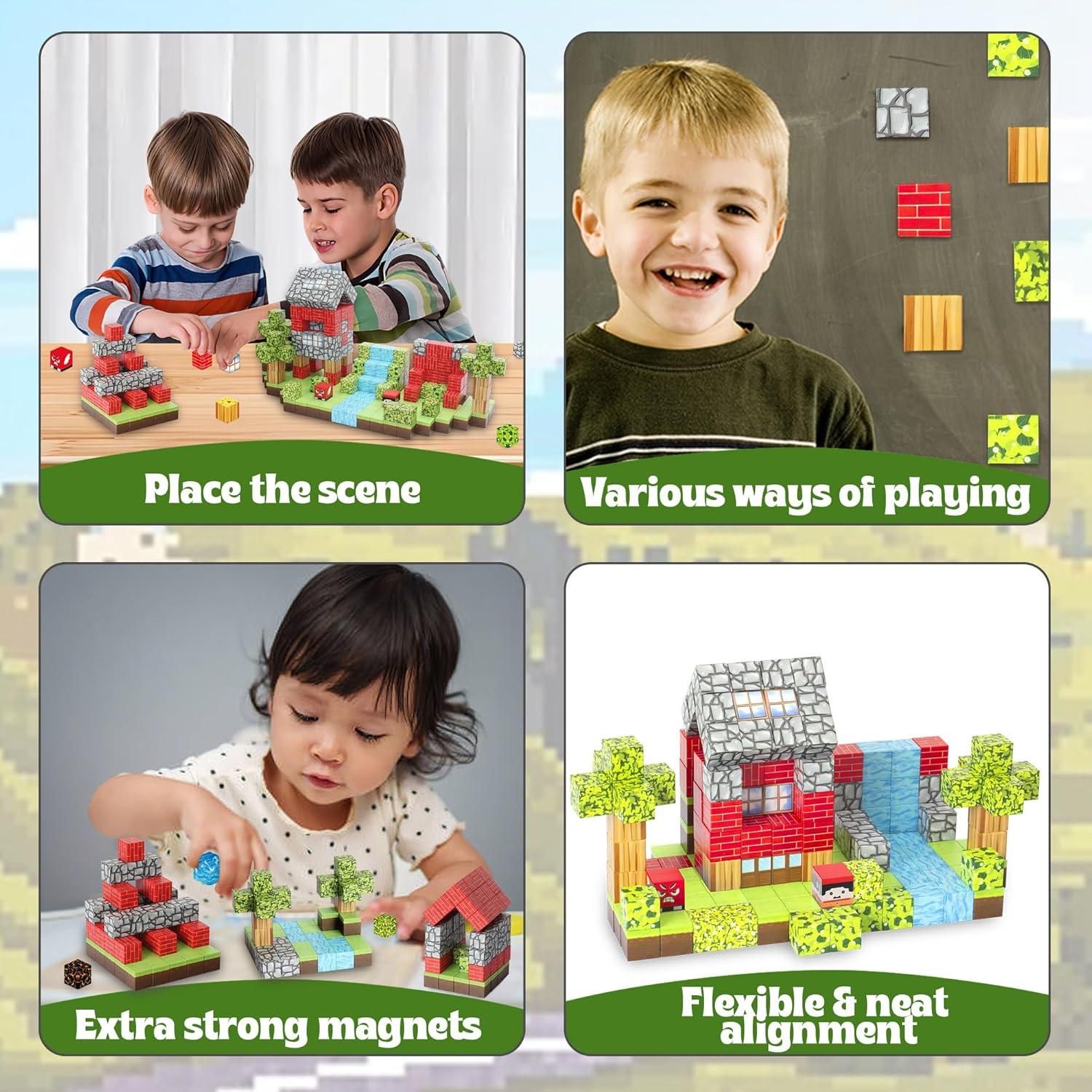 Bloques de Construcción Magnéticos DUSH PACE 120 PCS para Niños