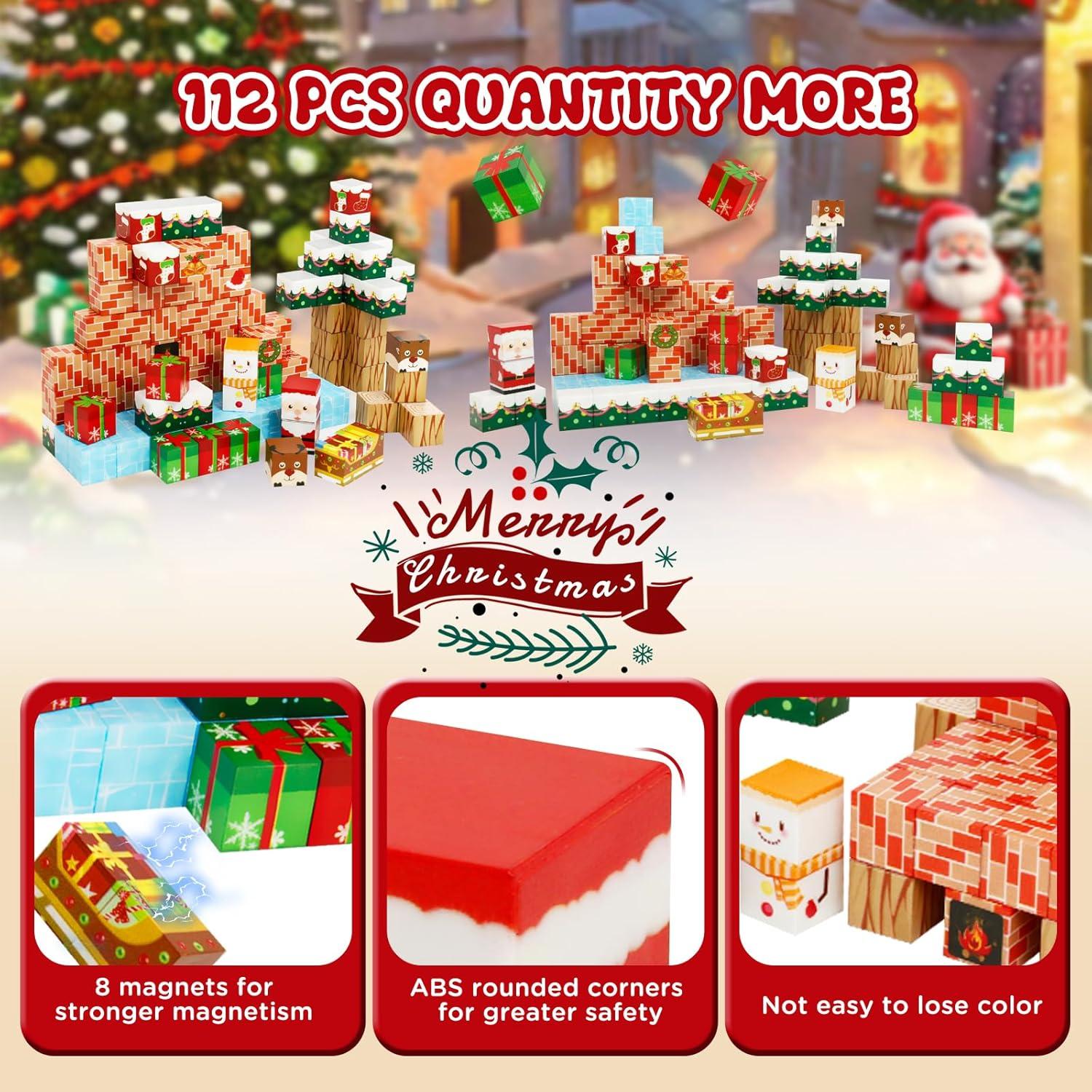 Bloques Magnéticos 112P STME - Juguetes Educativos para Niños 3-8 Años