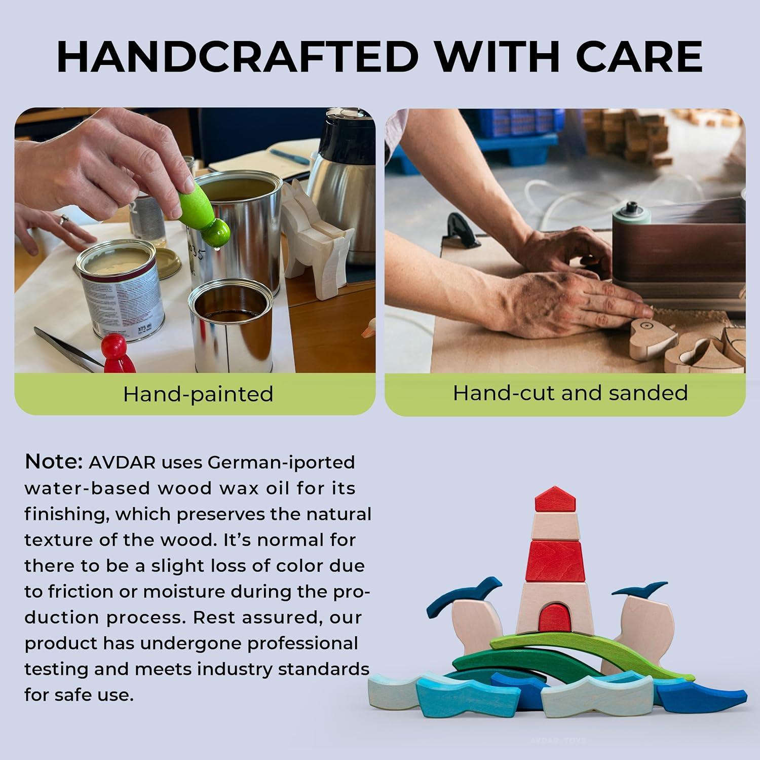 Rompecabezas de Madera AVDAR Faro 28x28 cm para Niños 3+