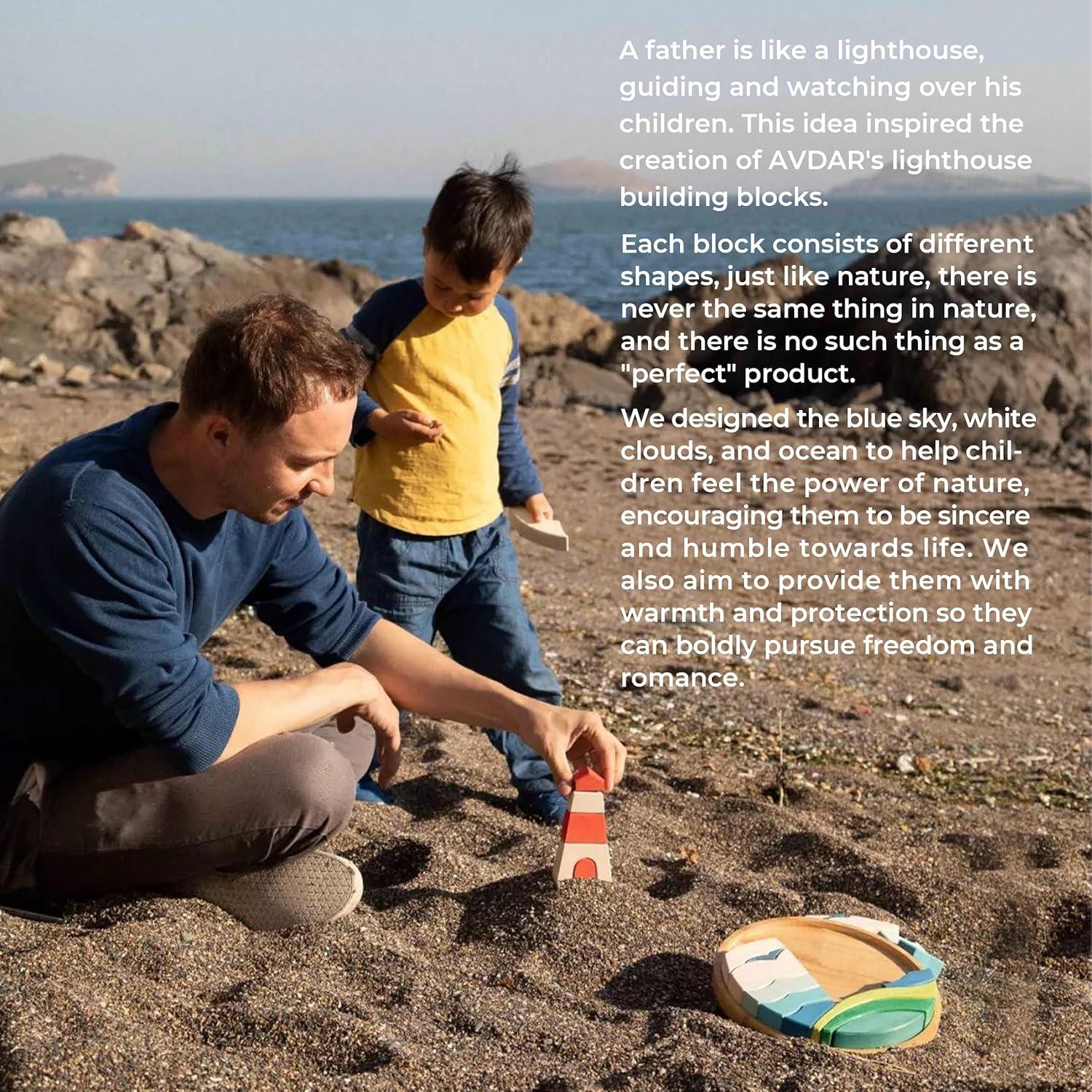 Rompecabezas de Madera AVDAR Faro 28x28 cm para Niños 3+