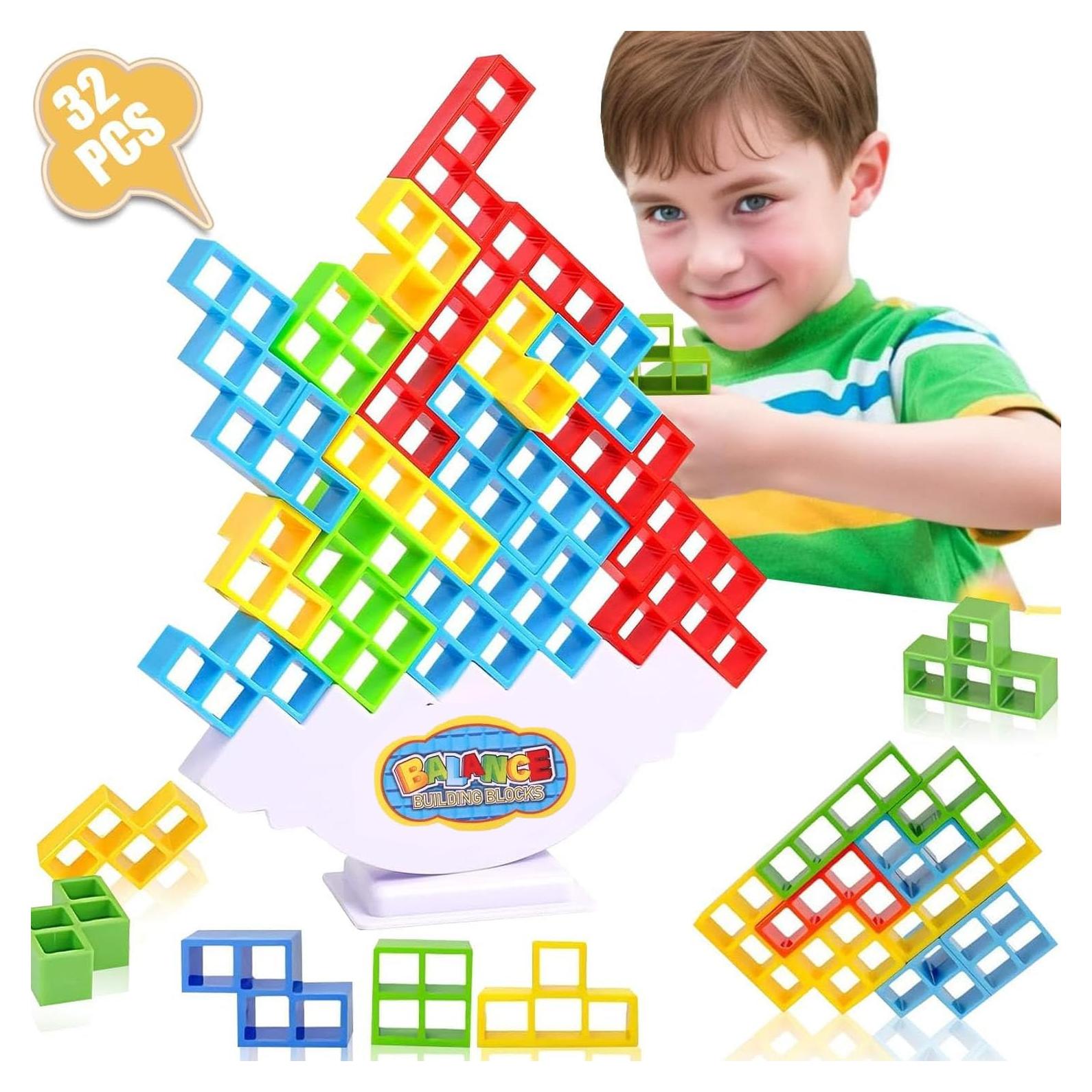 Juego de Apilamiento de Bloques de Equilibrio STCORPS7 - 32 Piezas