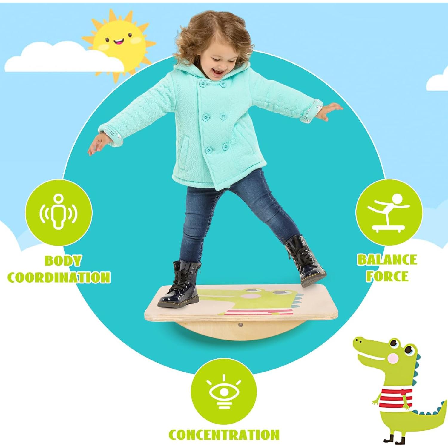 Tabla de Equilibrio de Madera Joonly YL797 para Niños