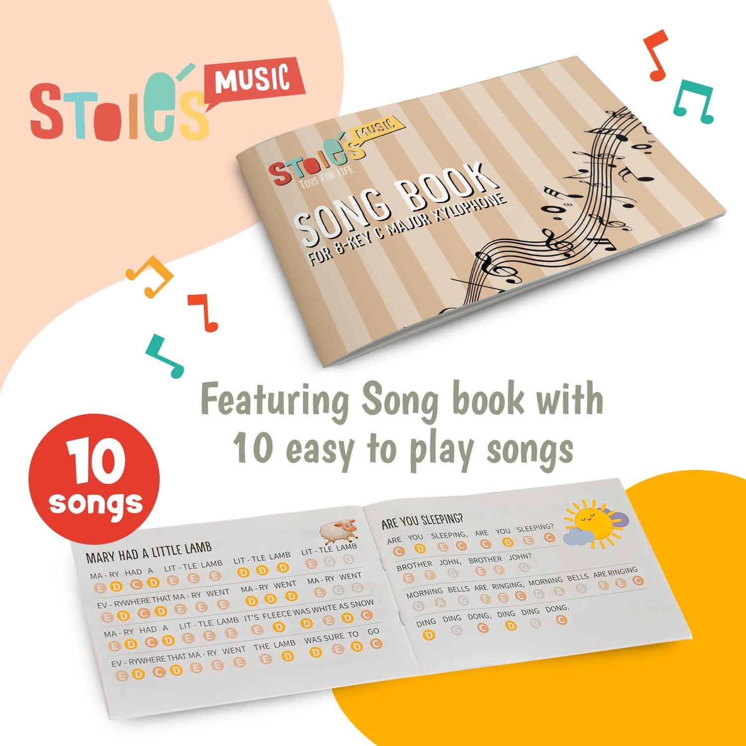 Xilófono de Madera Stoie's 8 Notas Colores para Niños