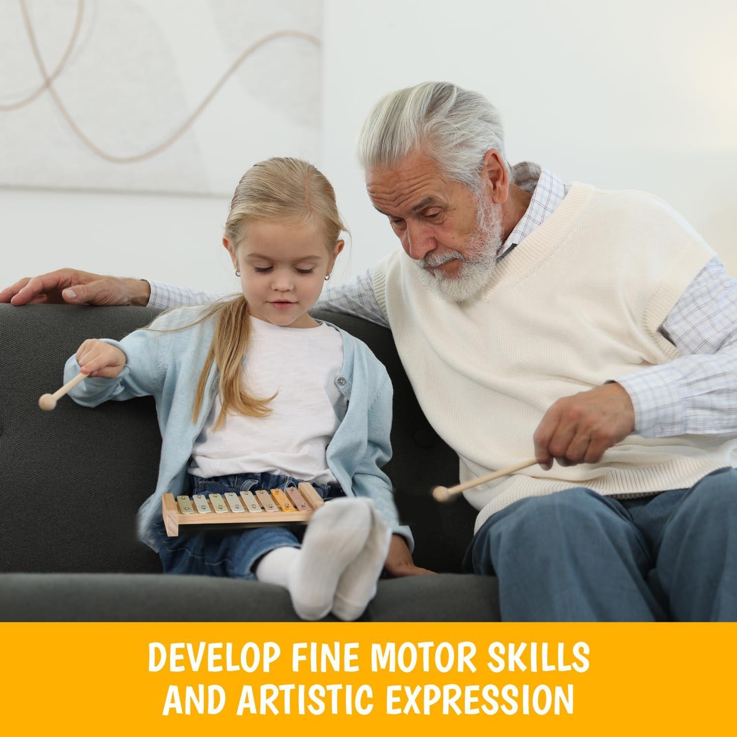 Xilófono de Madera Stoie's 8 Notas Colores para Niños