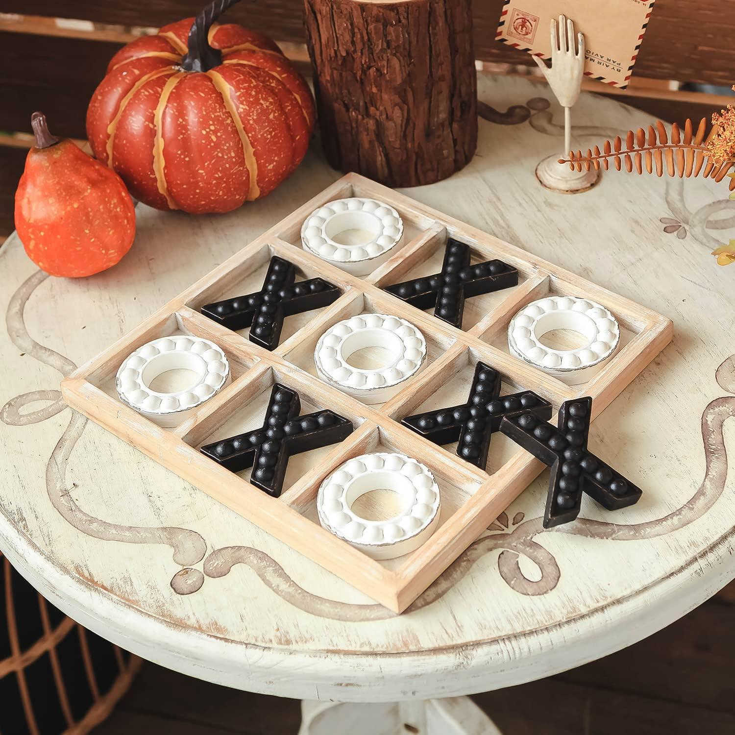 Juego de Tres en Raya NIKKY HOME de Madera 27x27 cm