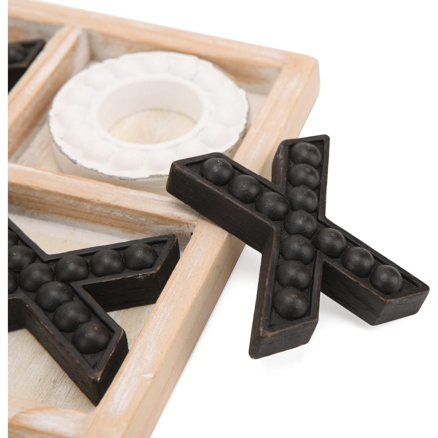 Juego de Tres en Raya NIKKY HOME de Madera 27x27 cm