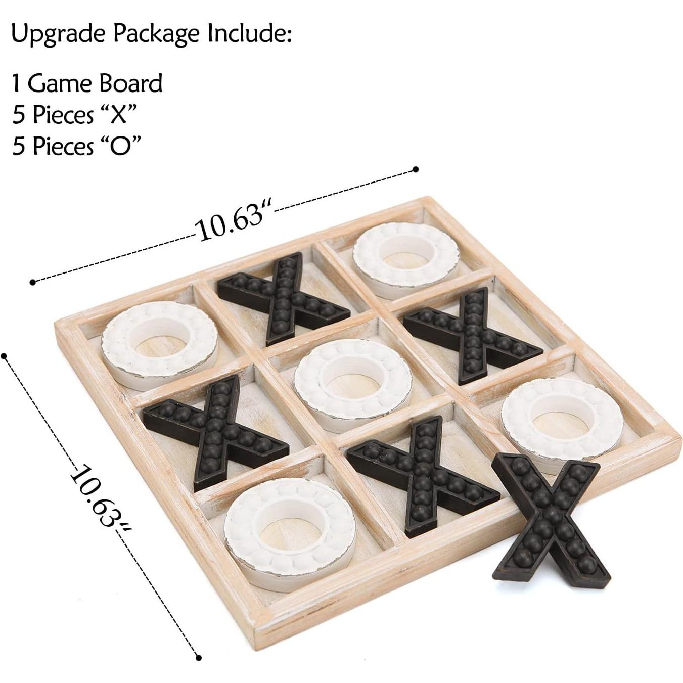 Juego de Tres en Raya NIKKY HOME de Madera 27x27 cm