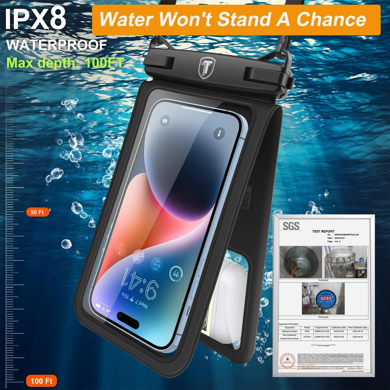 Funda Impermeable Takfox Doble Espacio para Teléfono 2-Pack