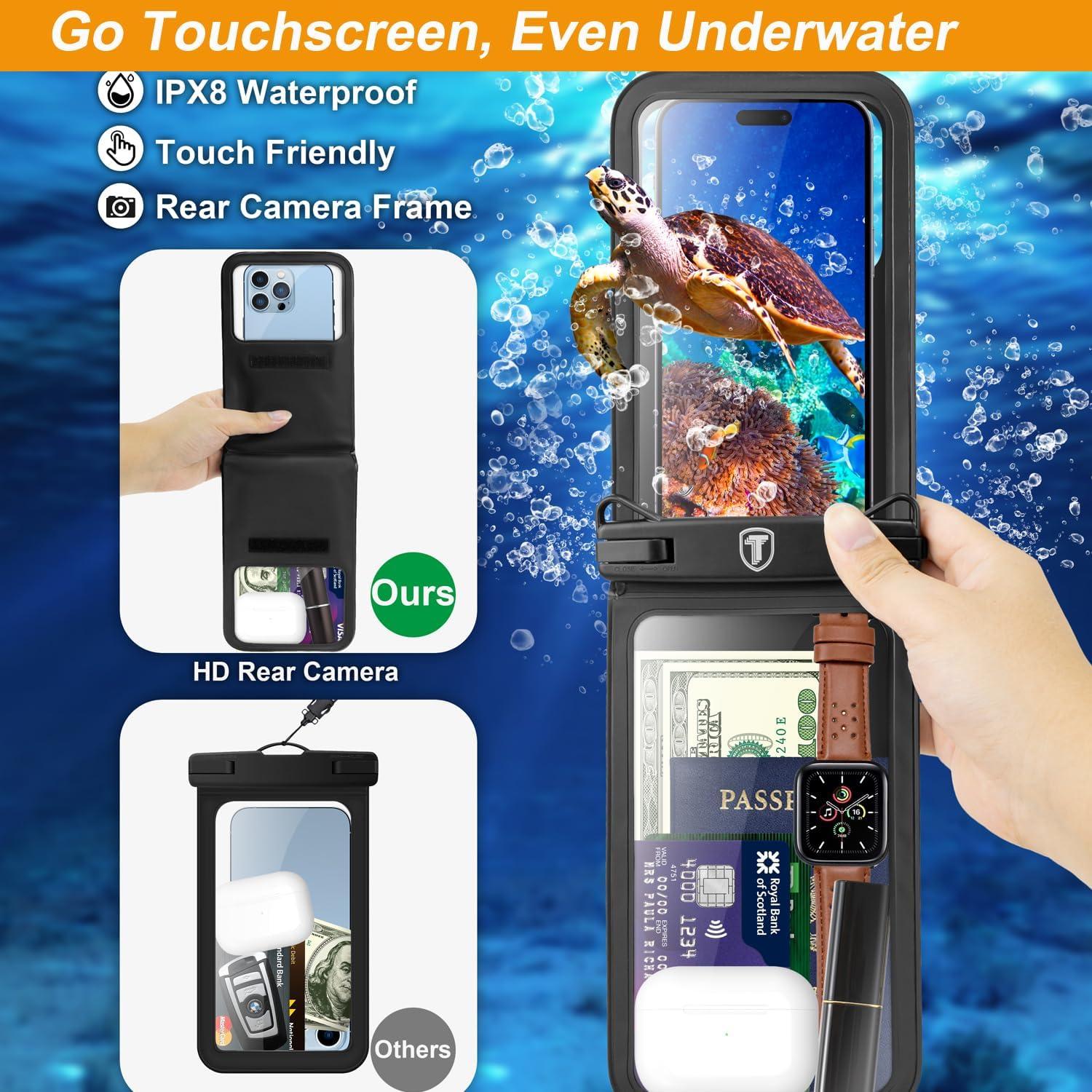 Funda Impermeable Takfox Doble Espacio para Teléfono 2-Pack