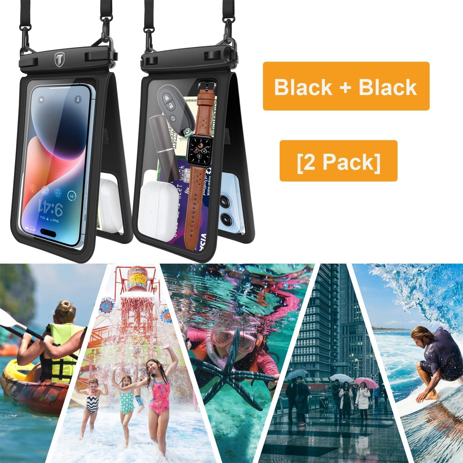 Funda Impermeable Takfox Doble Espacio para Teléfono 2-Pack