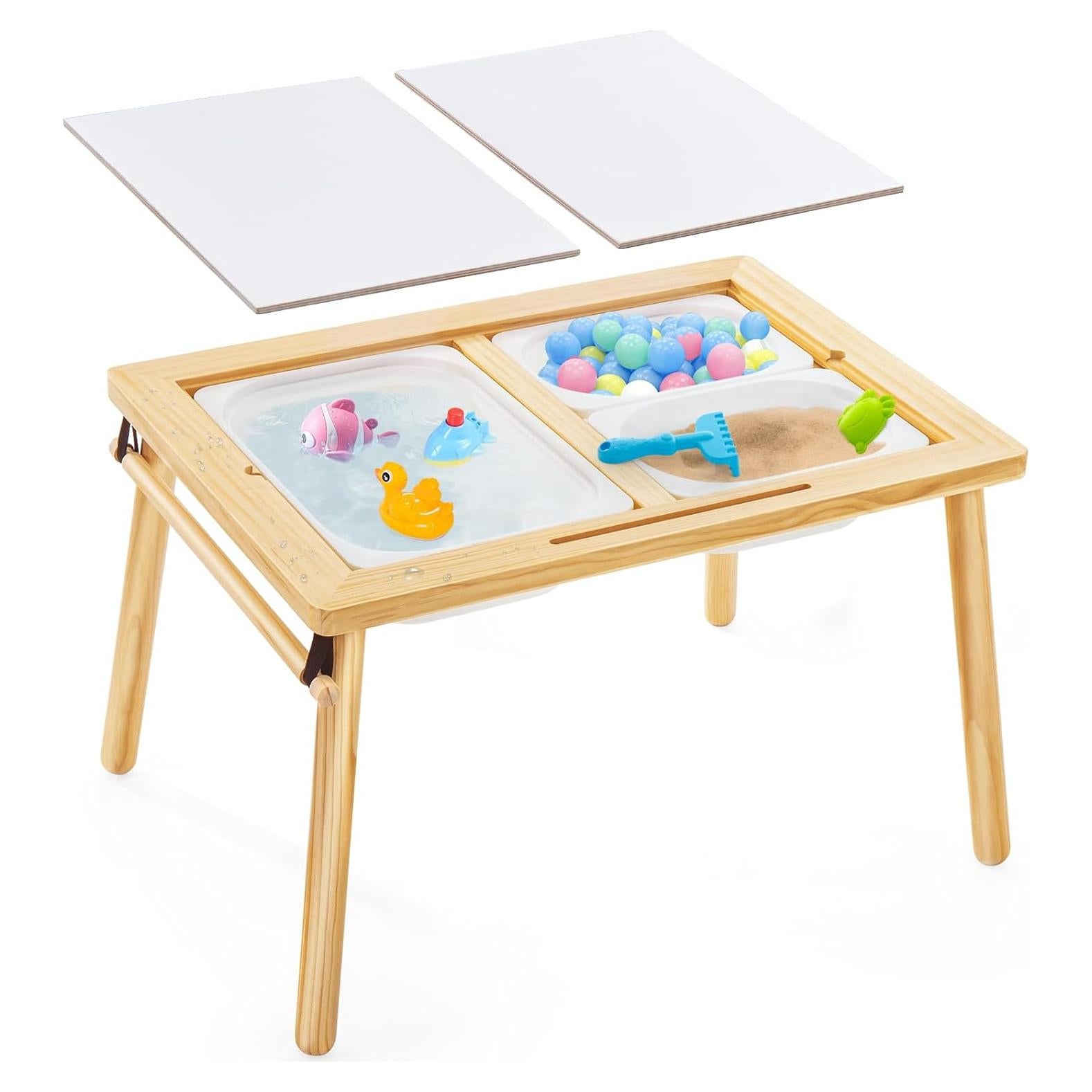 Mesa Sensorial para Niños SOOPURKIDS QZ-1002 con 7 Juguetes