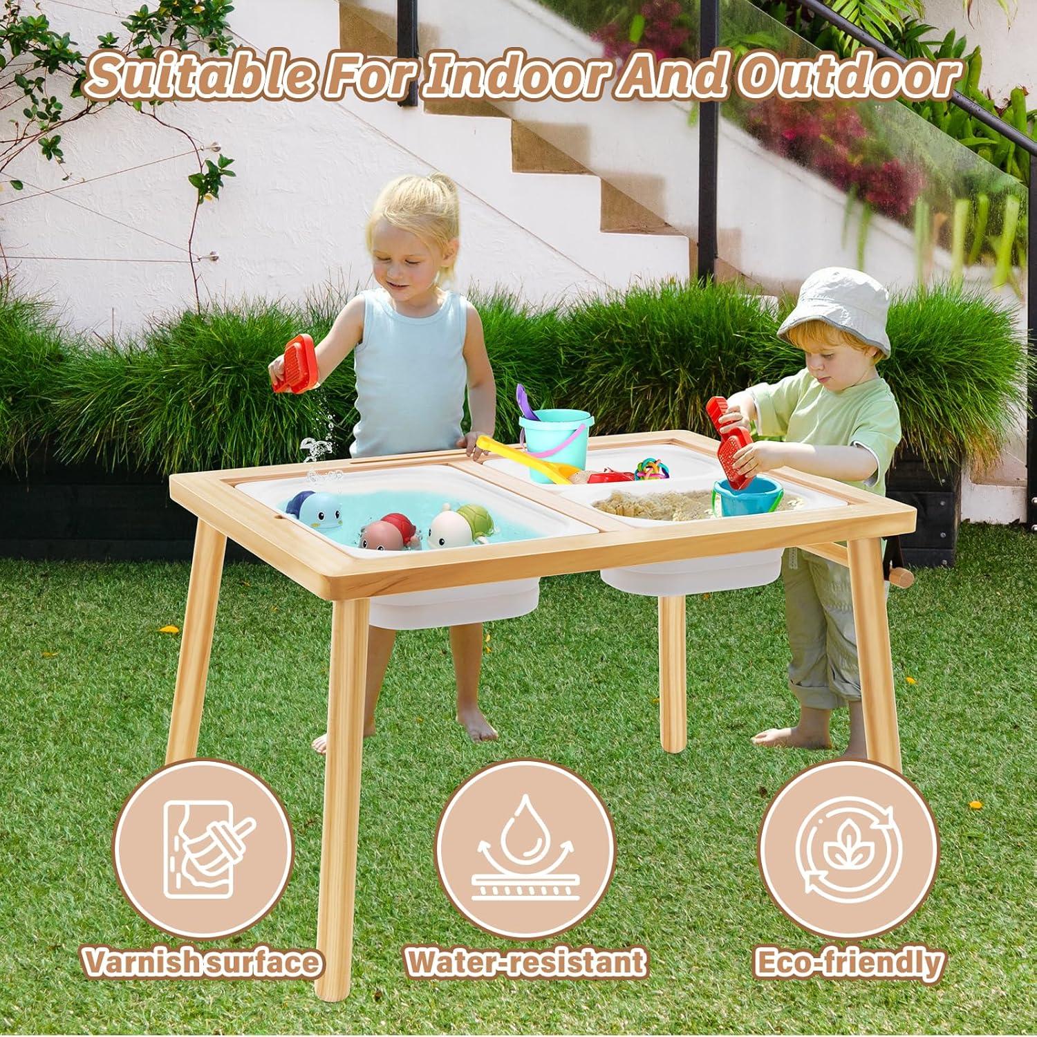 Mesa Sensorial para Niños SOOPURKIDS QZ-1002 con 7 Juguetes