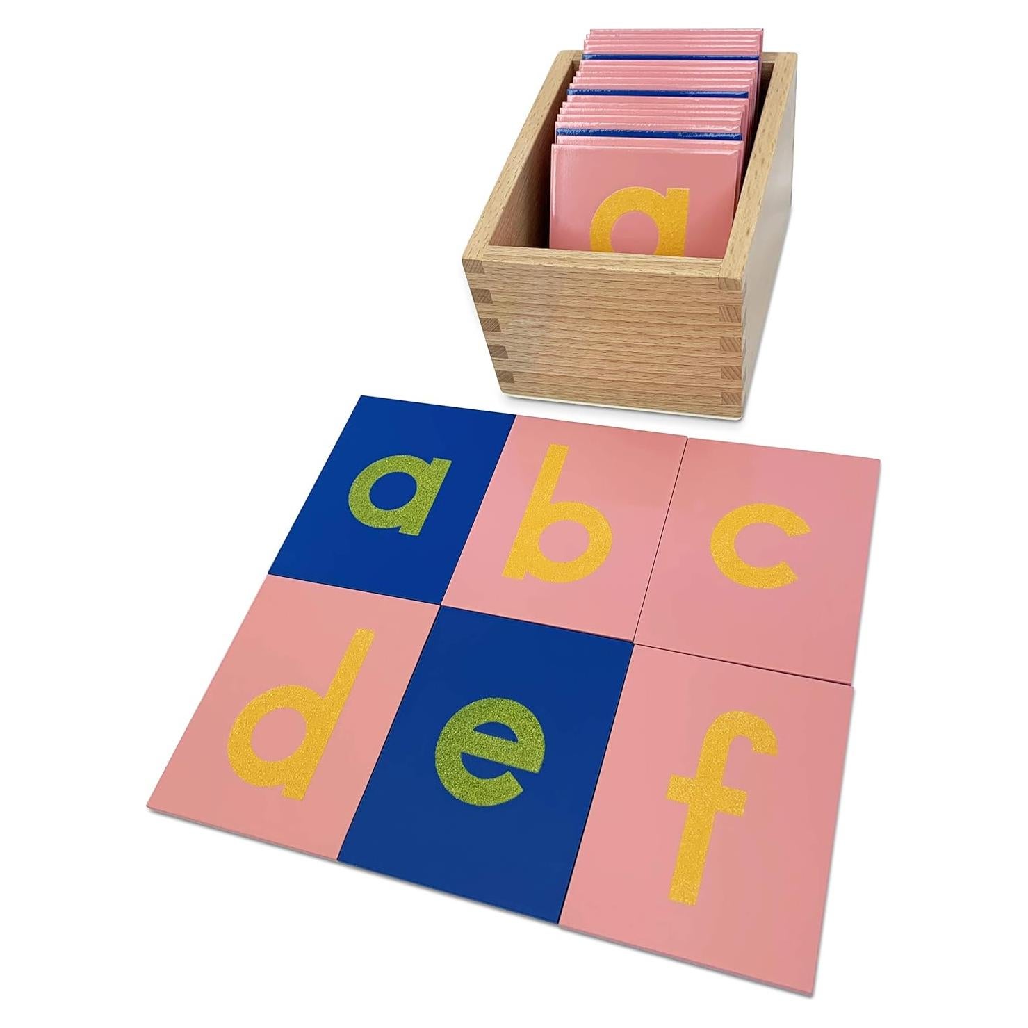 Letras de Lija Montessori Delmach | Minúsculas | 8.89x7.11cm