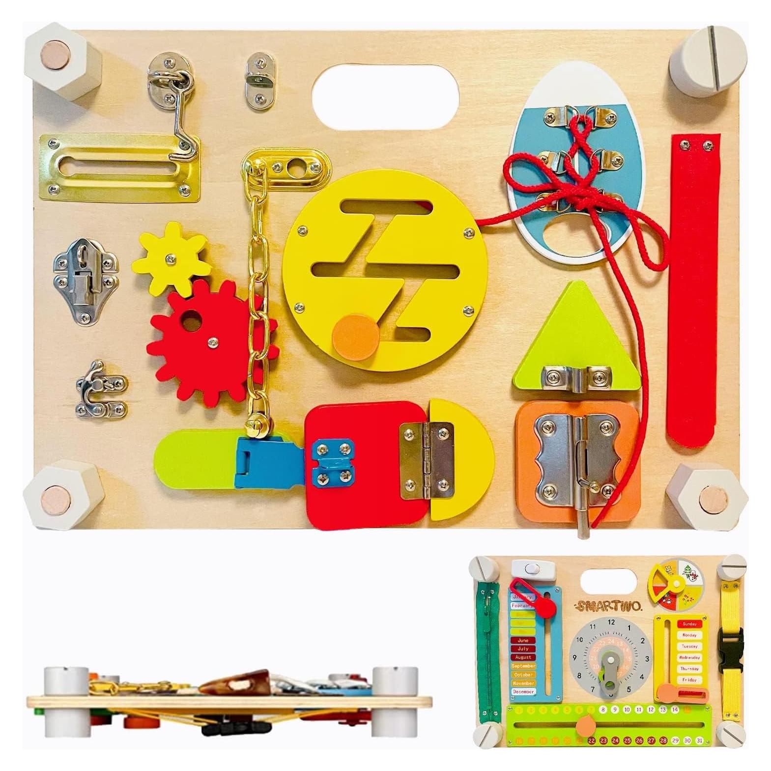 Tablero Ocupado Doble Cara Montessori Youlebi 27.9x38.6cm