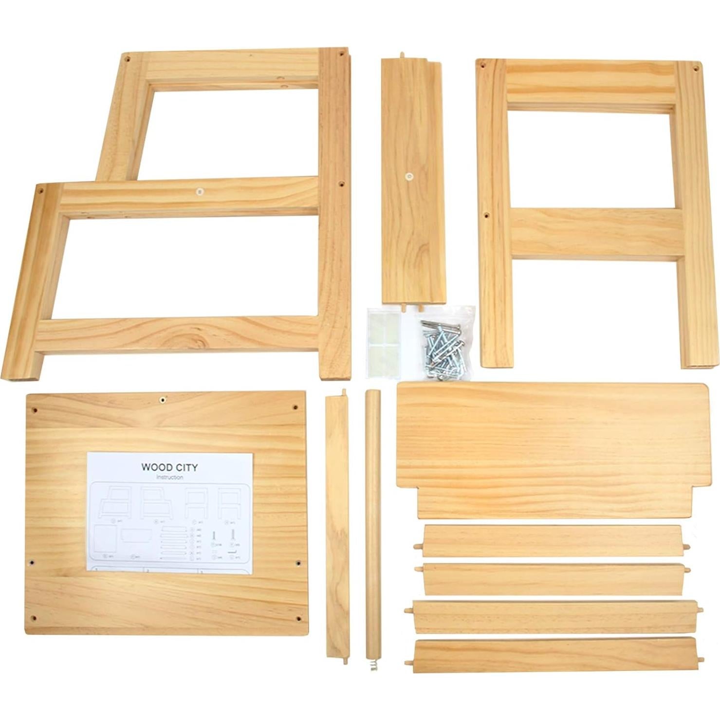 Escalera de Cocina Plegable WOOD CITY para Niños 35 cm