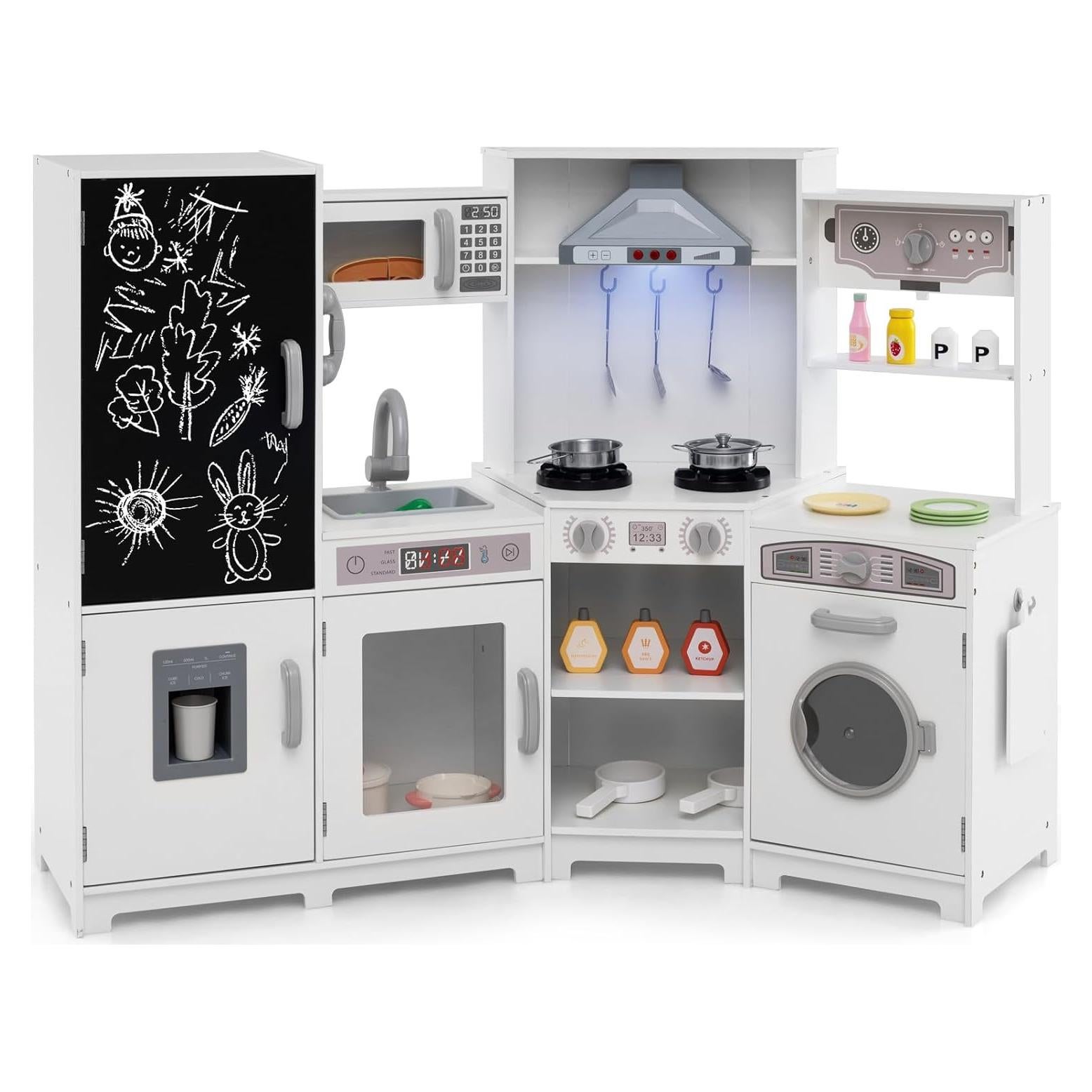 Juego de Cocina de Esquina Costzon con Luces y Sonidos 38x132cm