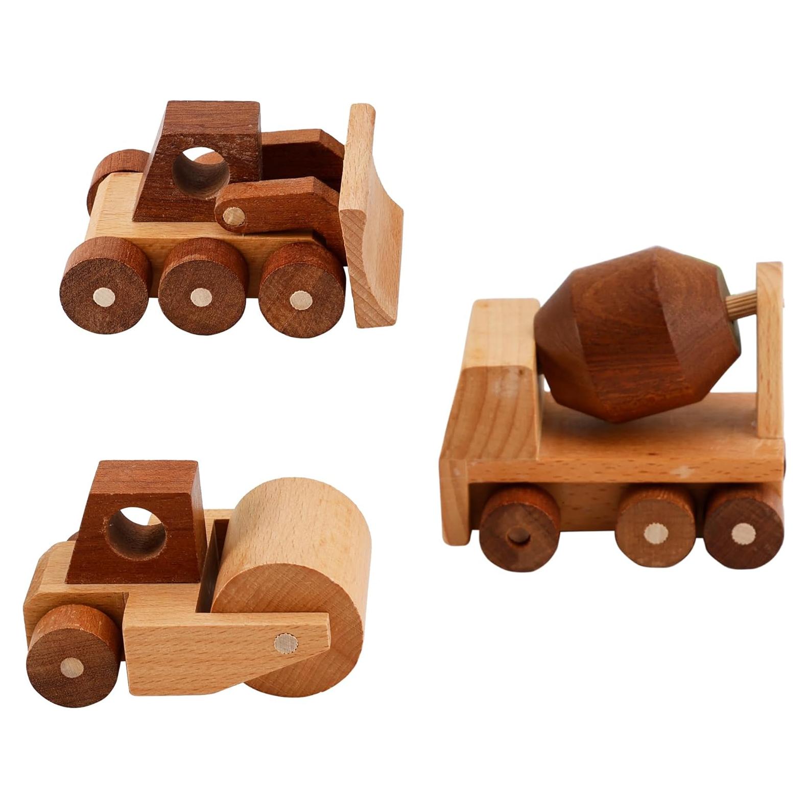 Juego de Vehículos de Construcción Madera MONT PLEASANT 3 Piezas