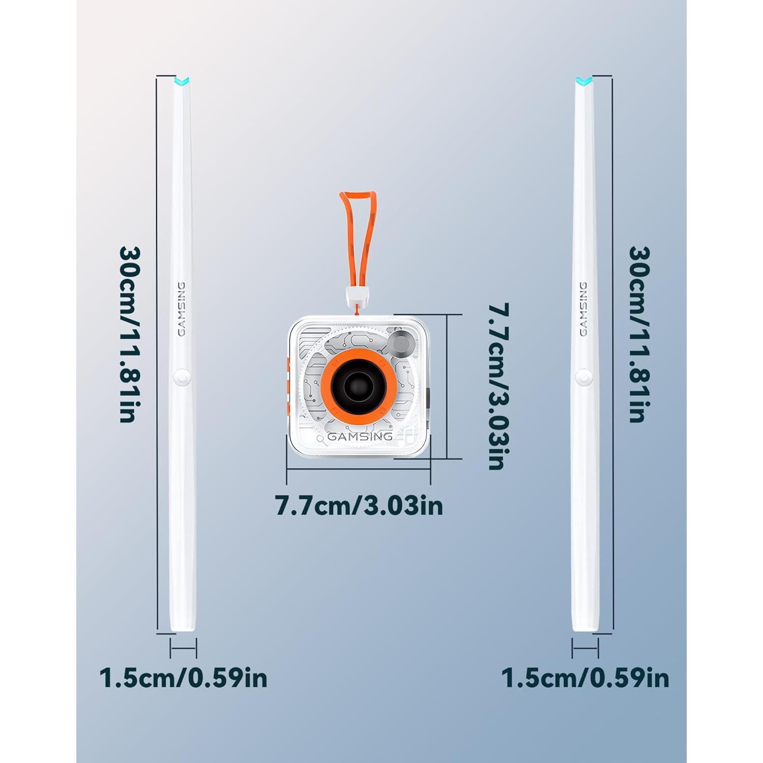 Set de Batería Electrónica Portátil GAMSING GRA20AWHITE - Silenciosa y Práctica