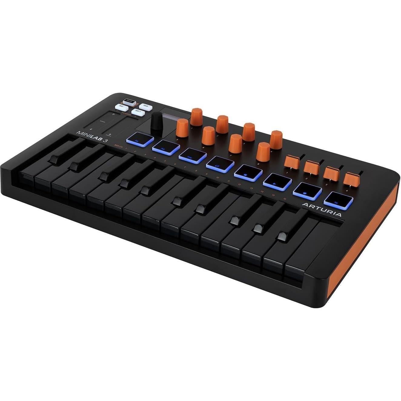 Controlador MIDI Arturia MiniLab 3 25 Teclas USB-C Naranja