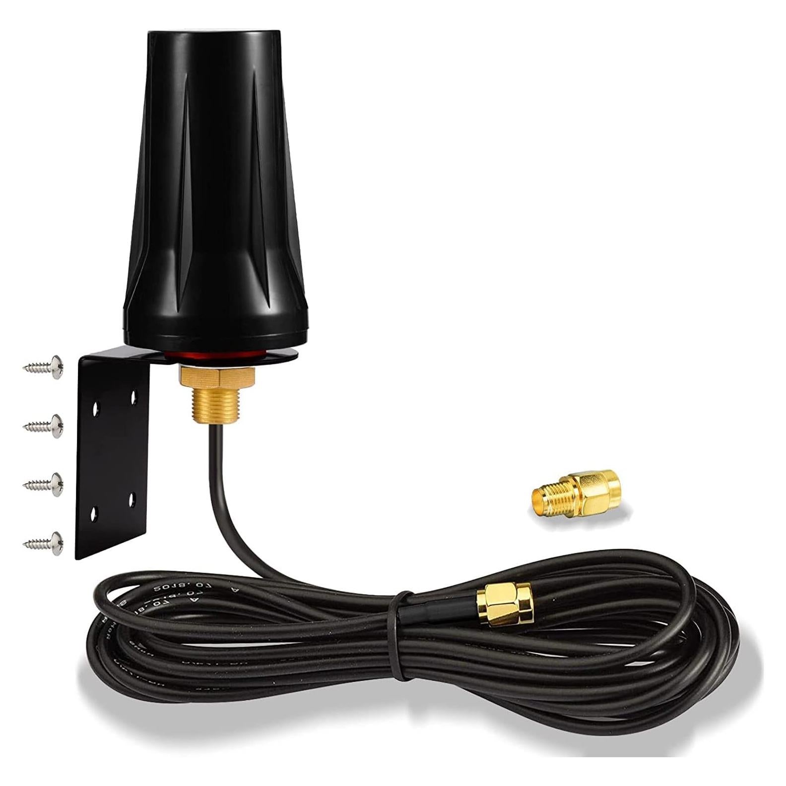 Antena Exterior 4G LTE Bingfu SMA Macho Impermeable 5dBi