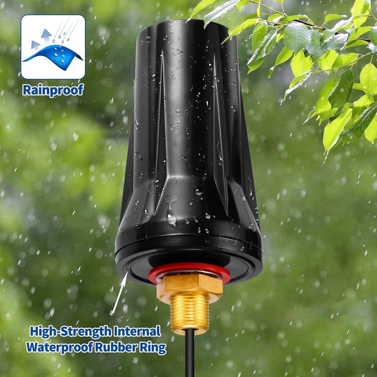 Antena Exterior 4G LTE Bingfu SMA Macho Impermeable 5dBi