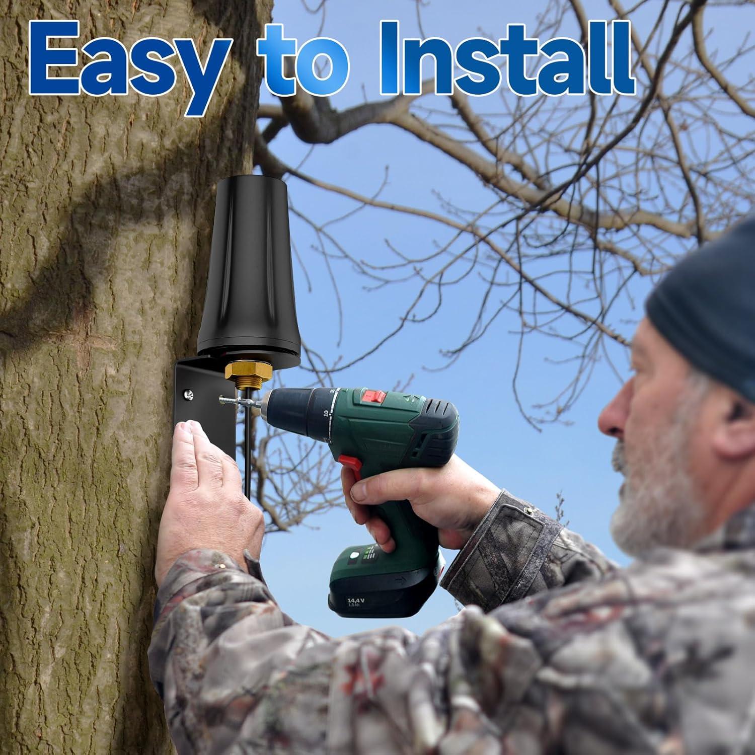 Antena Exterior 4G LTE Bingfu SMA Macho Impermeable 5dBi