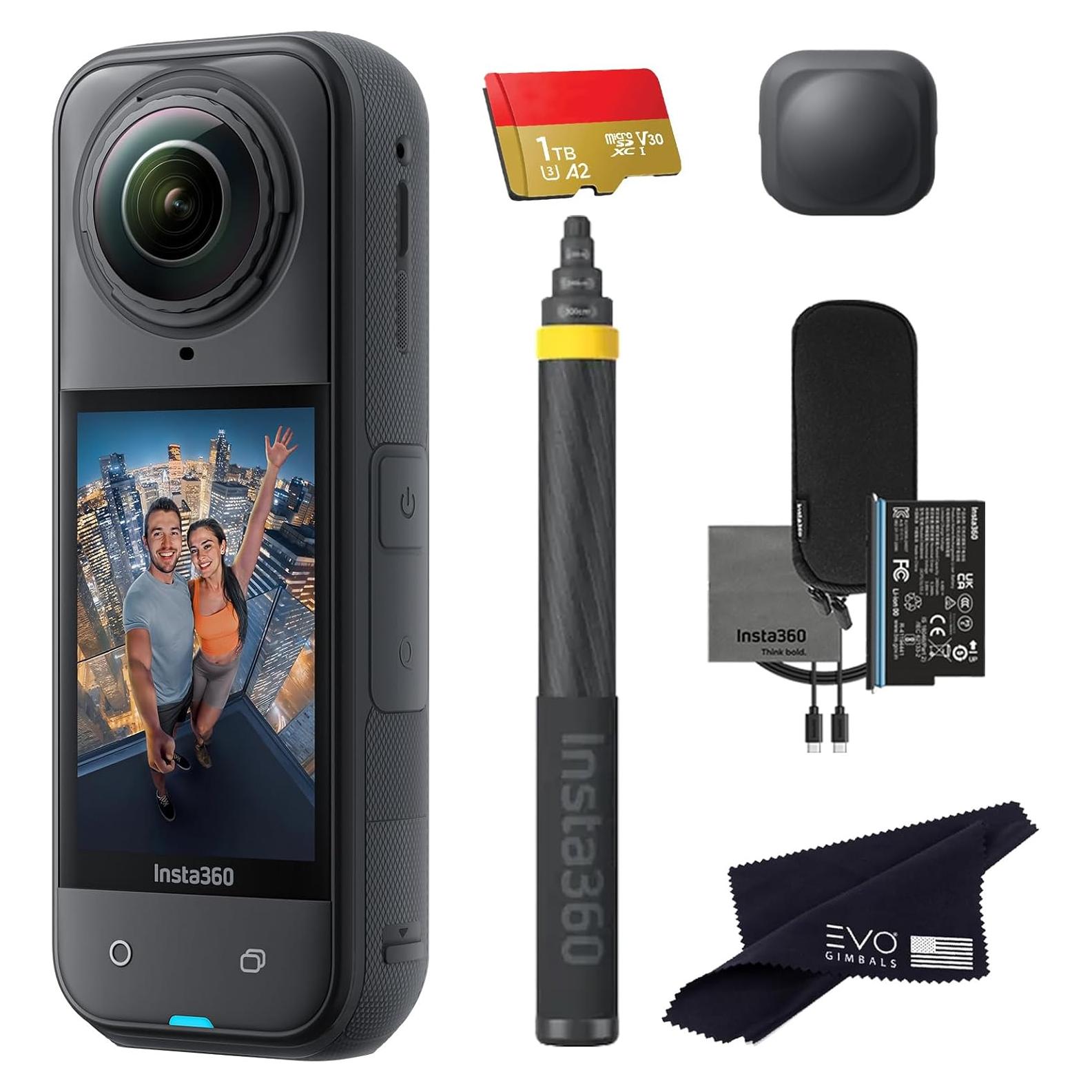 Cámara de Acción 360 Insta360 X5 8K con Selfie Stick 3m