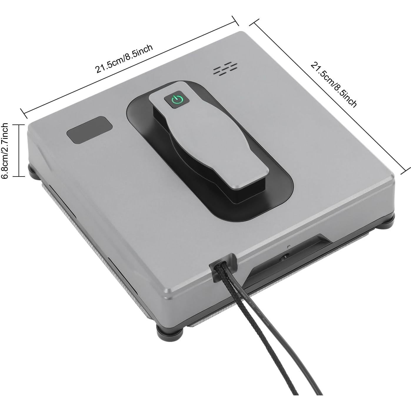 Robot Limpiador de Ventanas LIAUHO 2500Pa Control Remoto Gris