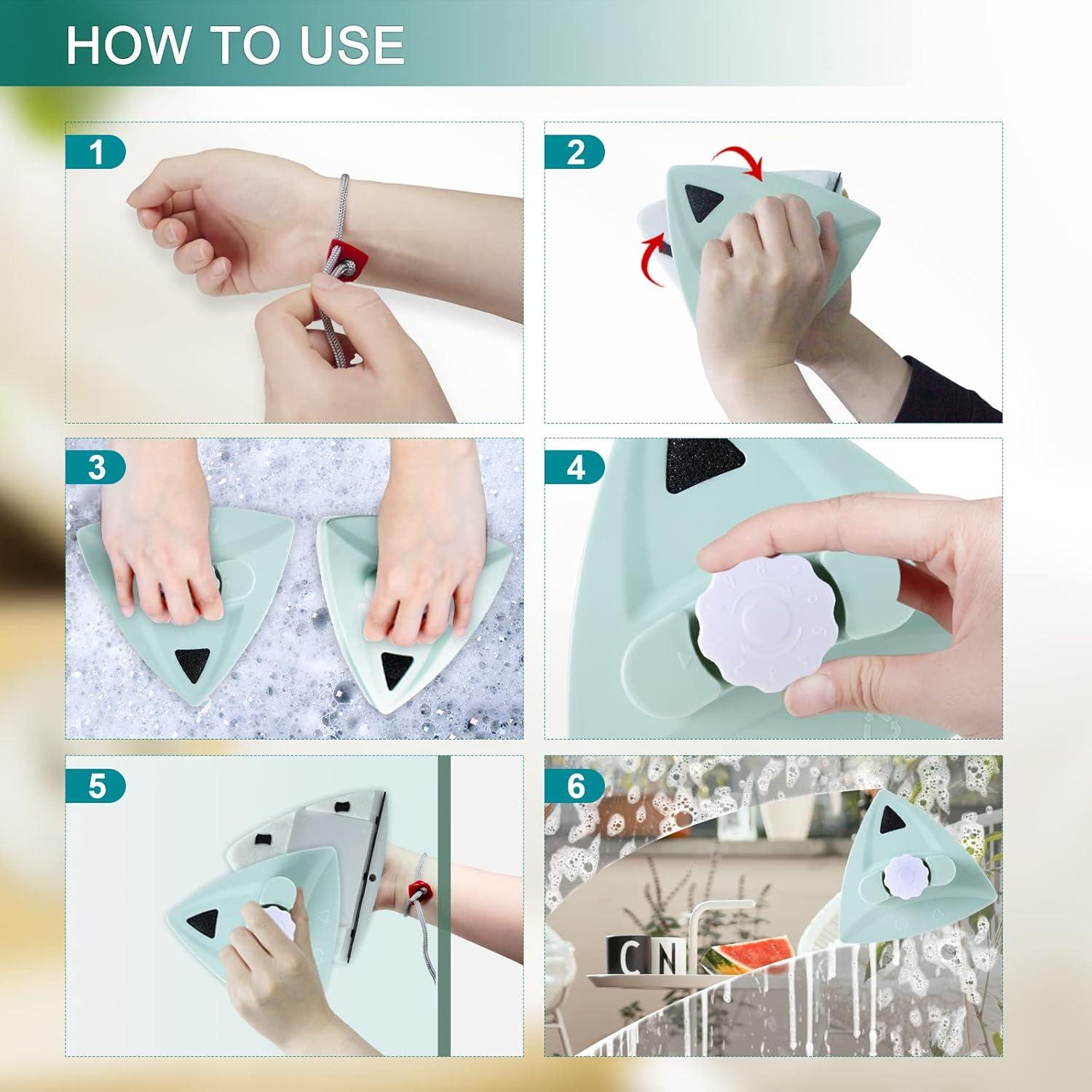 Limpiador Magnético de Ventanas MLOHASING WC-G1 16cm