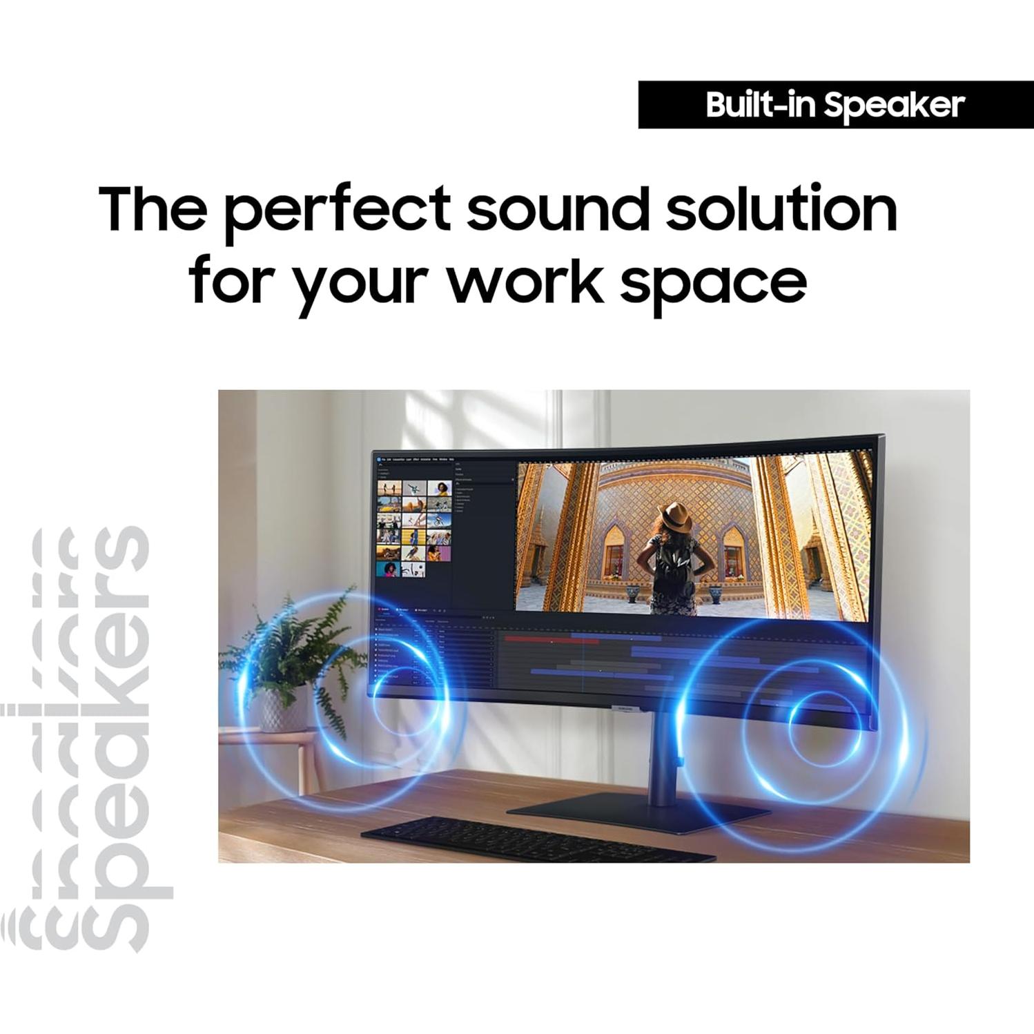 Monitor Curvo Samsung 34" S65UC Ultra-WQHD 100Hz USB-C