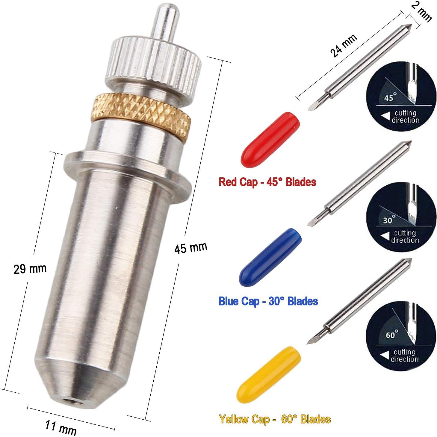 15 Cuchillas de Cortador de Vinilo ADVcer 30/45/60 Grados