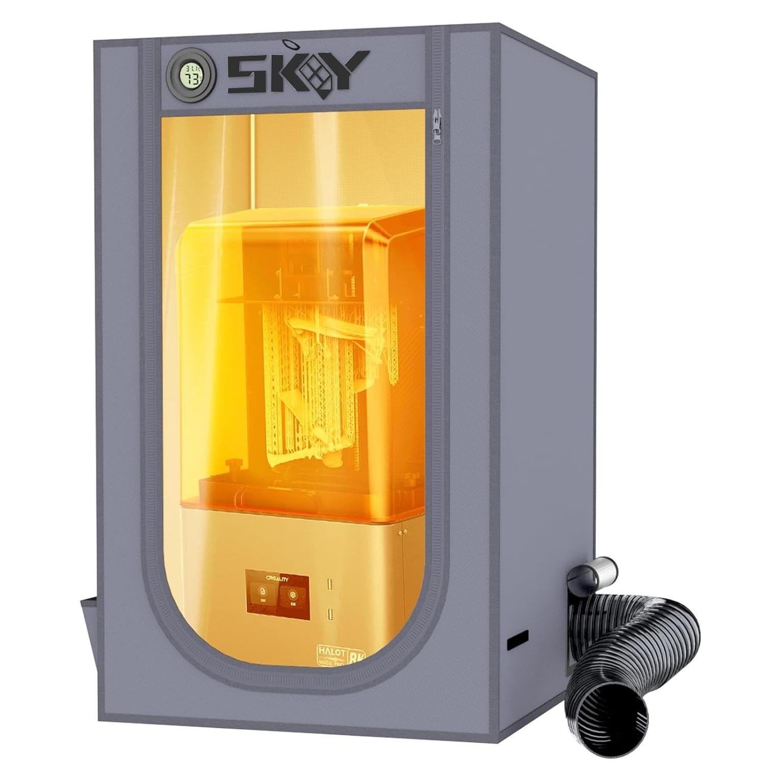 Cubierta de Impresora 3D Skouphy con Ventilación y Luz LED