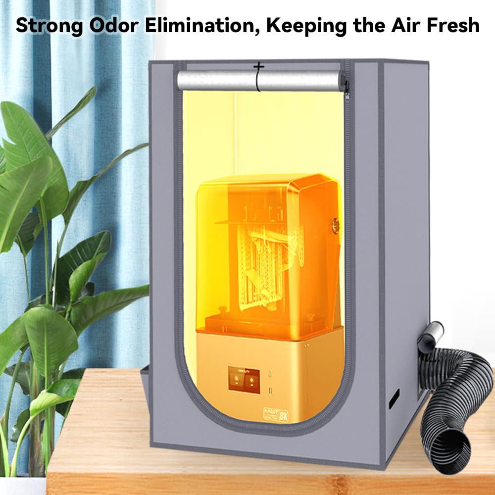 Cubierta de Impresora 3D Skouphy con Ventilación y Luz LED