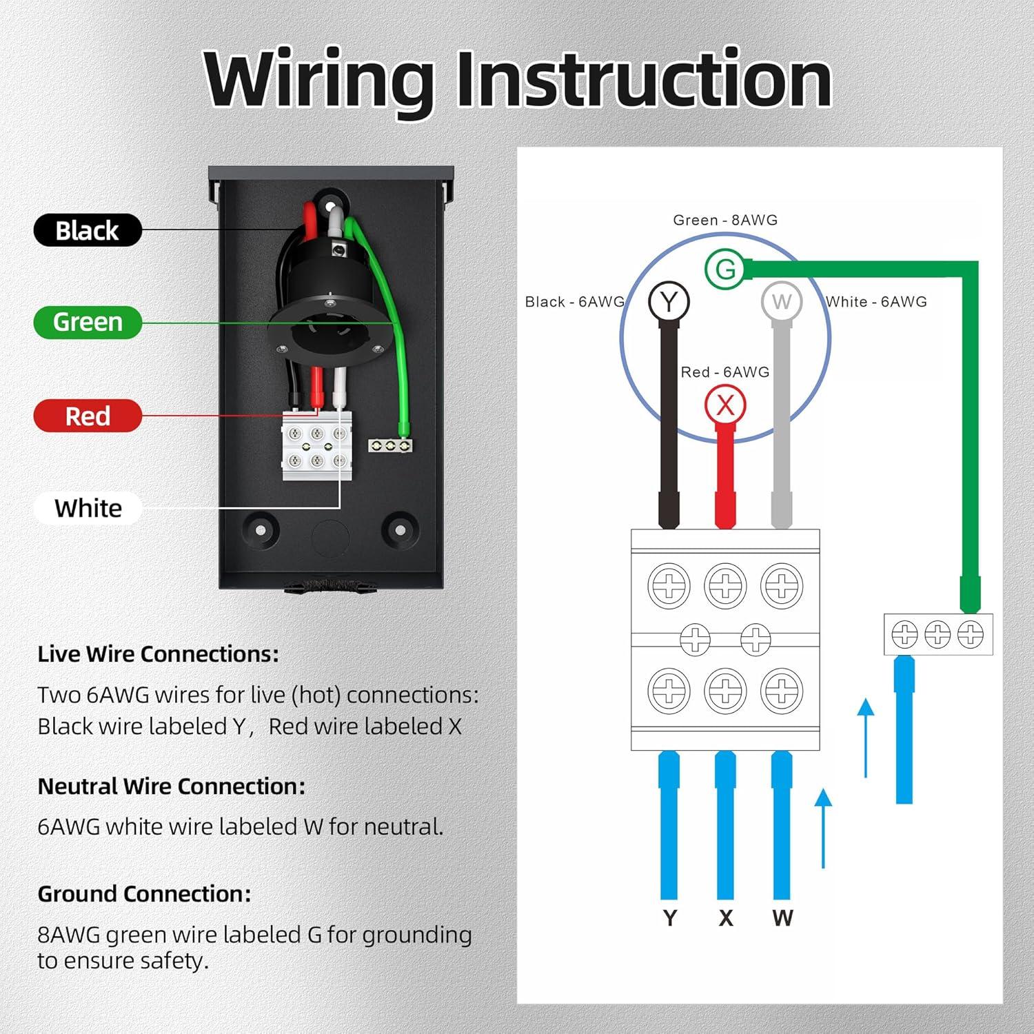 Caja de Entrada Generador Joinfworld 50A NEMA SS2-50P Exterior