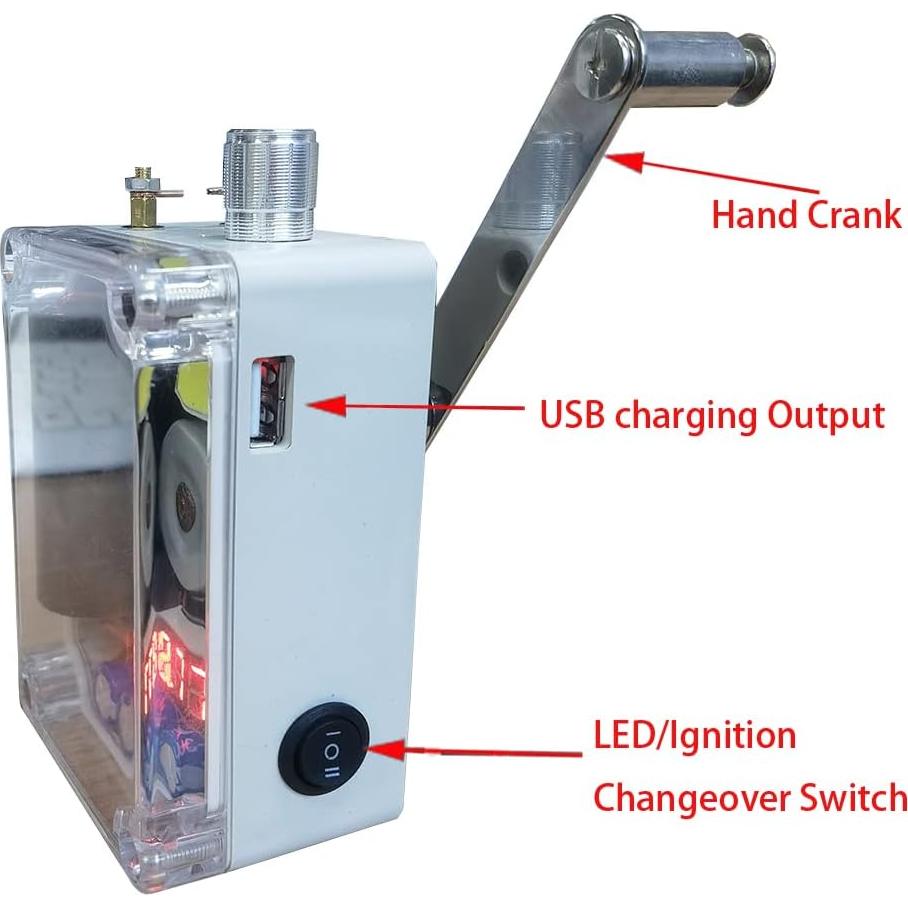 Kit Generador de Manivela DIY Gikfun GK1031 - Iluminación y Encendedor