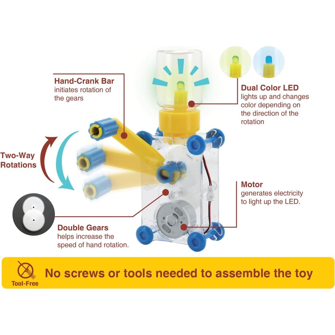 Juguete Educativo Tenergy Linterna Dynamo para Niños 14+