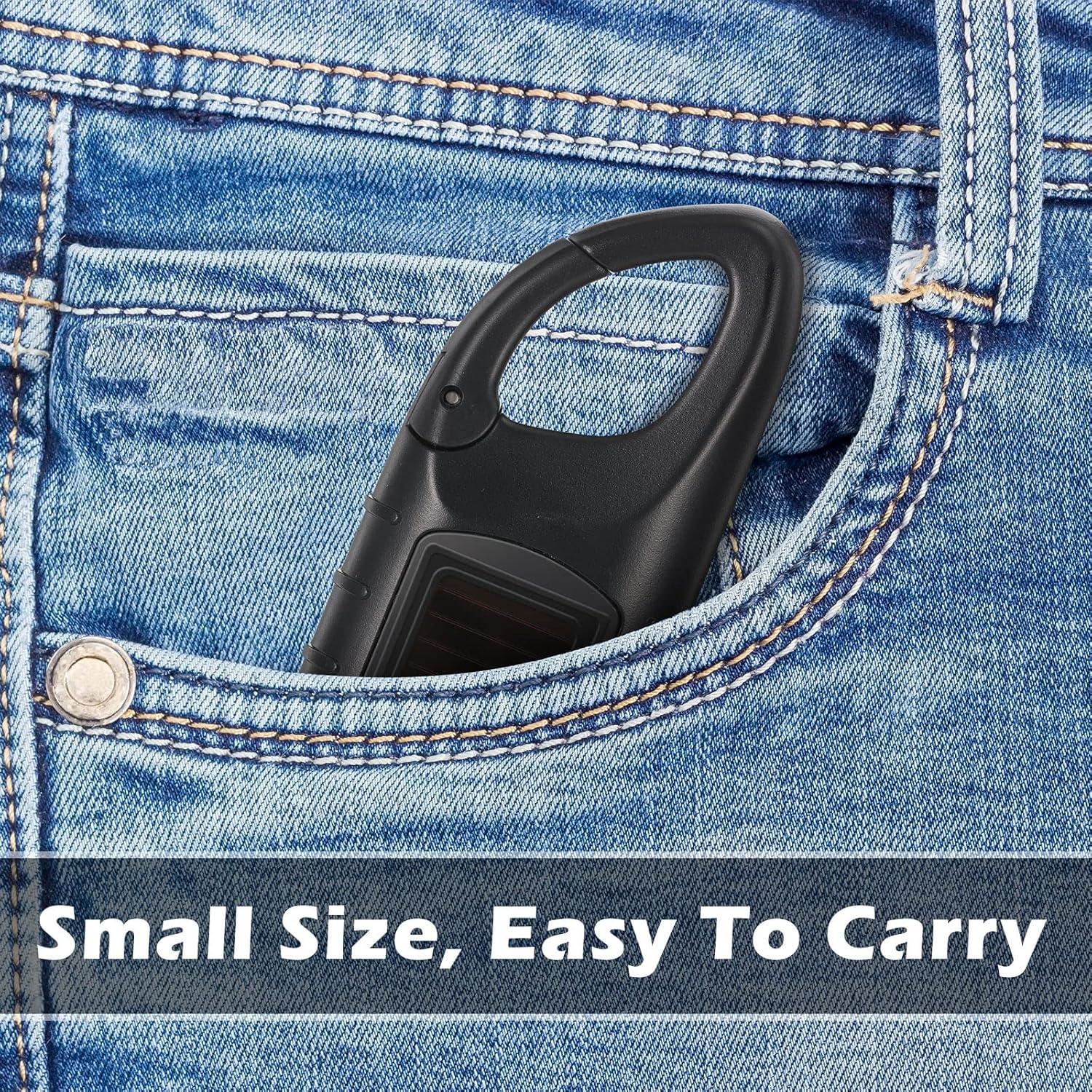 3 Linternas de Manivela Solar Mudder LED Emergencia 12.5cm