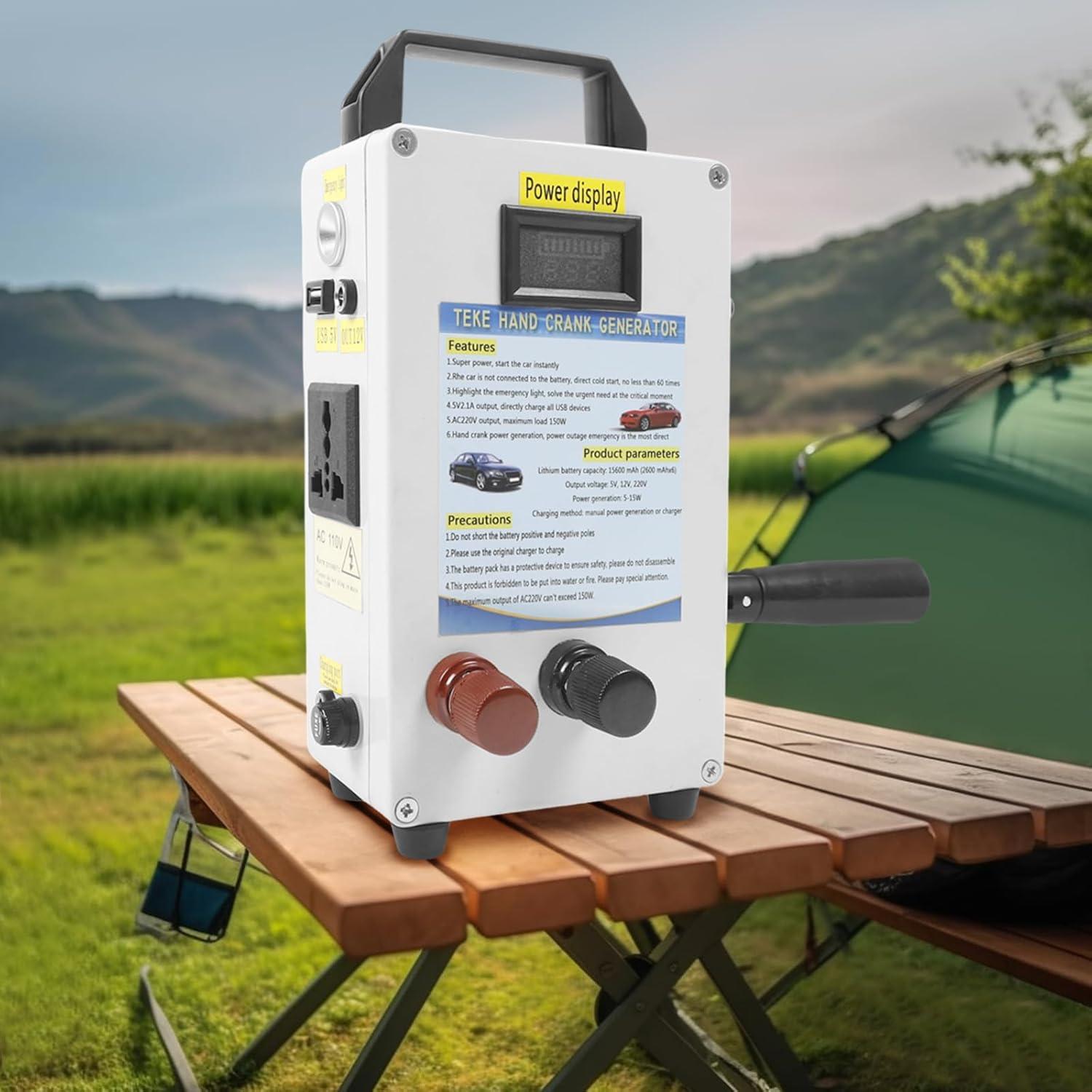 Generador de Manivela Dodoam TK-150W-S 150W 12V CC Portátil