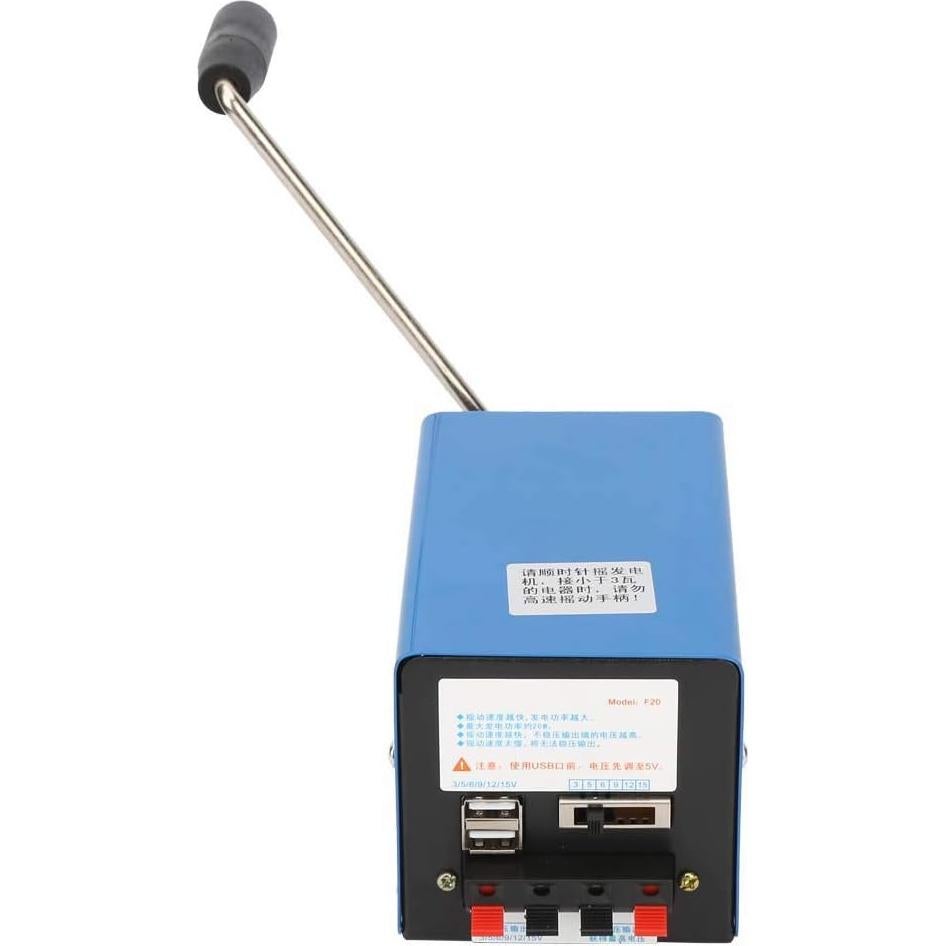 Generador de Manivela USB Ejoyous 20W Portátil para Camping