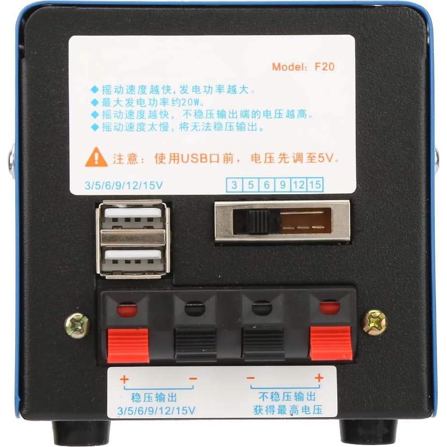 Generador de Manivela USB Ejoyous 20W Portátil para Camping