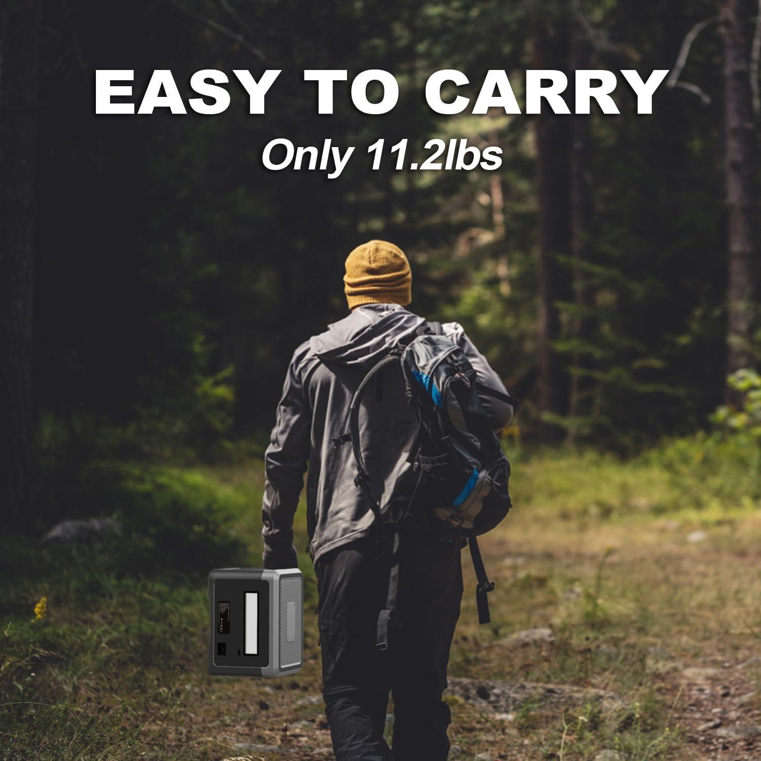 Estación de Energía Portátil Akiisolo GO1X 384Wh 600W Solar