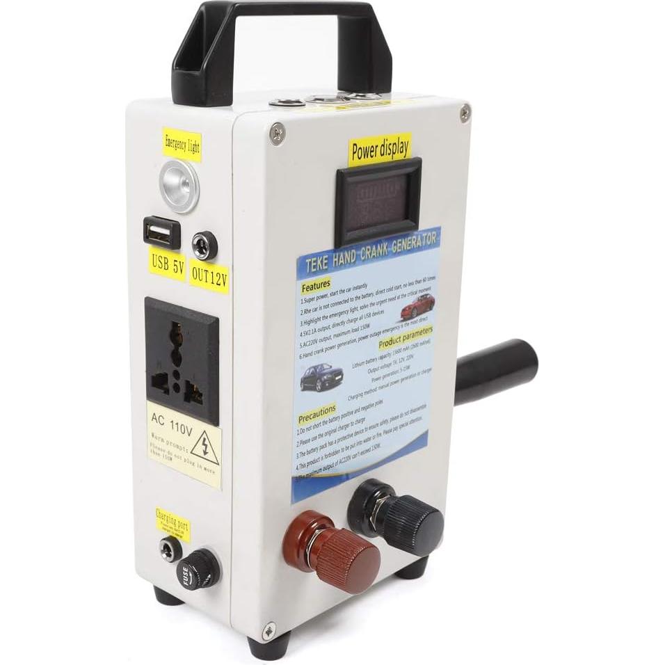 Generador de Manivela Portátil 150W Loyalheartdy Carga USB