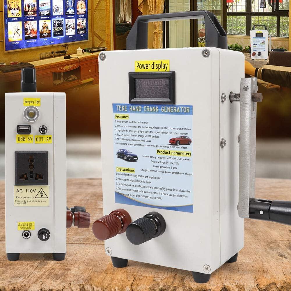 Generador de Manivela Portátil YIYIBYUS 150W Carga Móvil