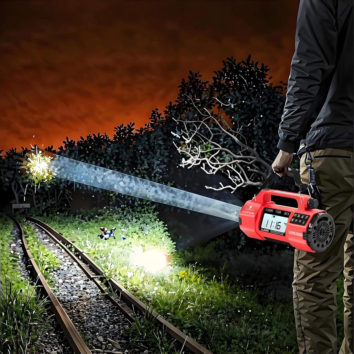 Radio Meteorológica de Emergencia LIJIANI HRD-908 Solar Manivela