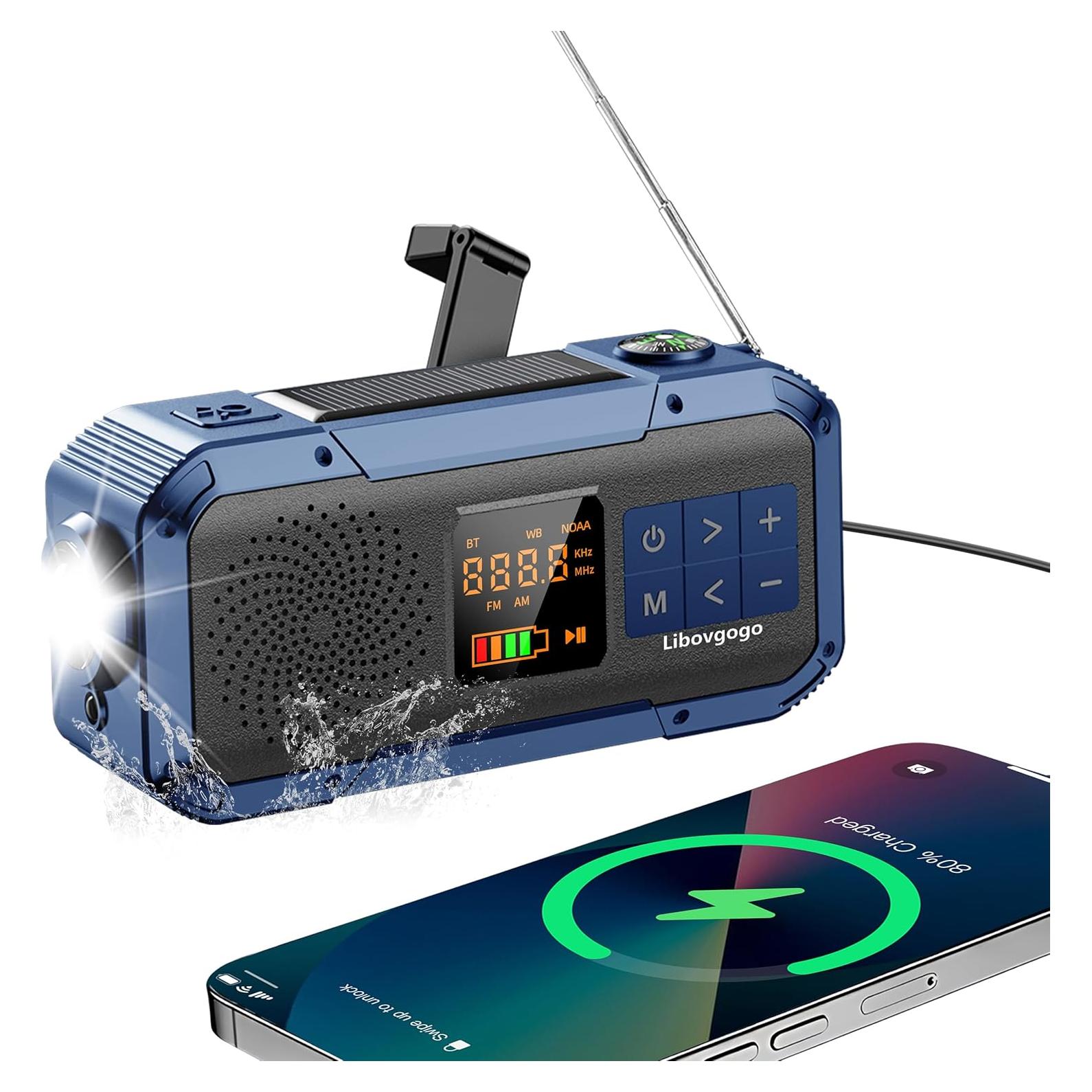 Radio Meteorológica de Emergencia Libovgogo DF-589, Bluetooth, IPX5